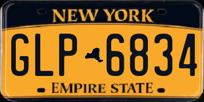 NY license plate GLP6834