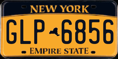 NY license plate GLP6856