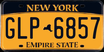 NY license plate GLP6857