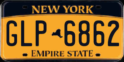 NY license plate GLP6862