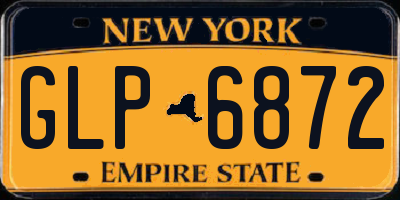 NY license plate GLP6872