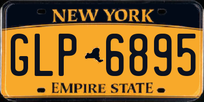 NY license plate GLP6895