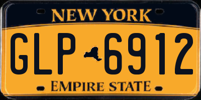 NY license plate GLP6912