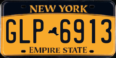 NY license plate GLP6913