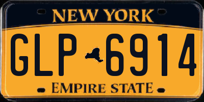 NY license plate GLP6914