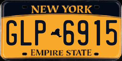 NY license plate GLP6915