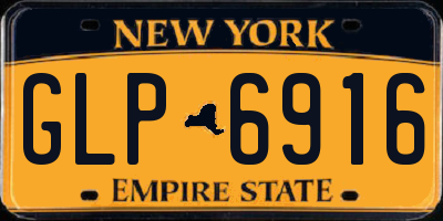 NY license plate GLP6916
