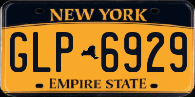 NY license plate GLP6929