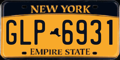 NY license plate GLP6931