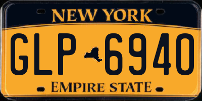 NY license plate GLP6940