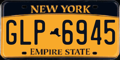 NY license plate GLP6945