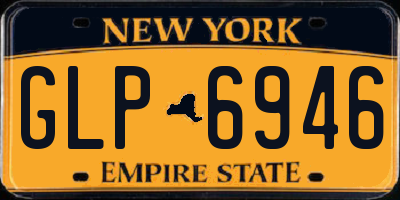 NY license plate GLP6946