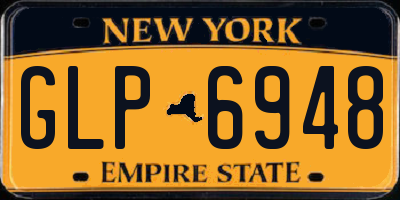 NY license plate GLP6948