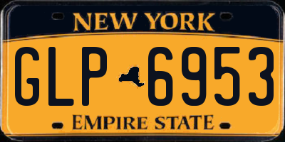 NY license plate GLP6953