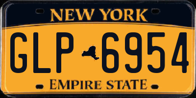 NY license plate GLP6954