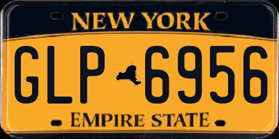 NY license plate GLP6956