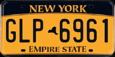 NY license plate GLP6961