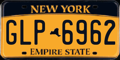 NY license plate GLP6962