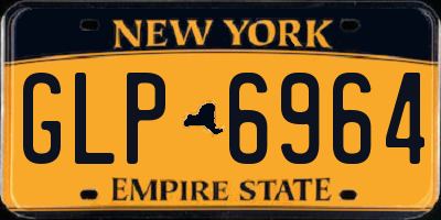 NY license plate GLP6964