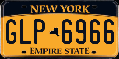 NY license plate GLP6966
