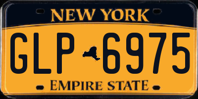 NY license plate GLP6975