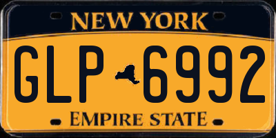 NY license plate GLP6992