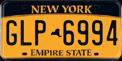 NY license plate GLP6994