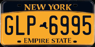 NY license plate GLP6995