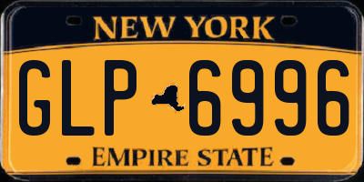 NY license plate GLP6996