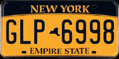 NY license plate GLP6998
