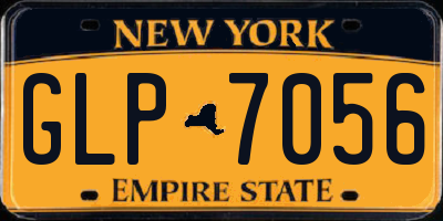 NY license plate GLP7056