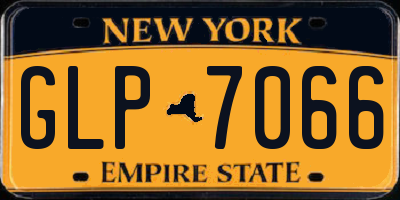 NY license plate GLP7066