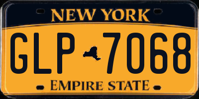 NY license plate GLP7068