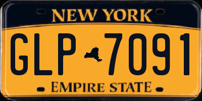 NY license plate GLP7091