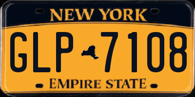 NY license plate GLP7108