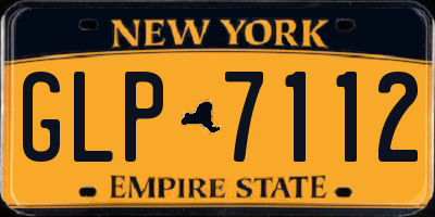 NY license plate GLP7112