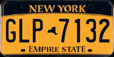 NY license plate GLP7132