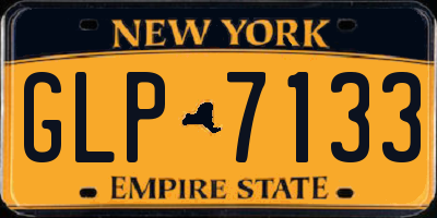 NY license plate GLP7133