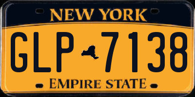 NY license plate GLP7138