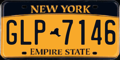 NY license plate GLP7146