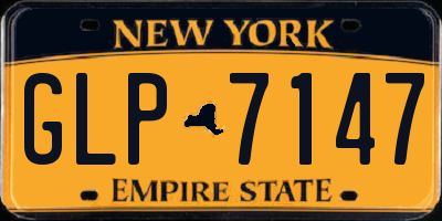 NY license plate GLP7147