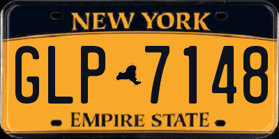NY license plate GLP7148