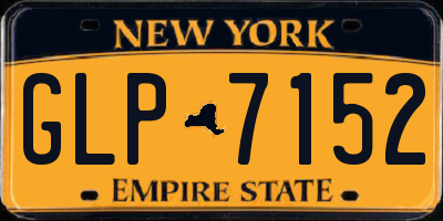 NY license plate GLP7152