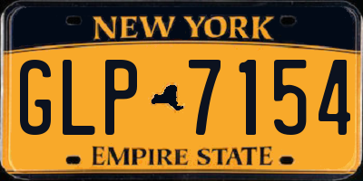 NY license plate GLP7154