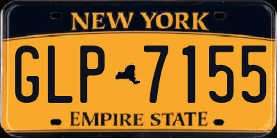NY license plate GLP7155