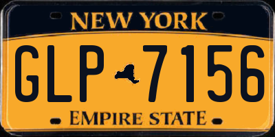 NY license plate GLP7156