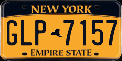 NY license plate GLP7157