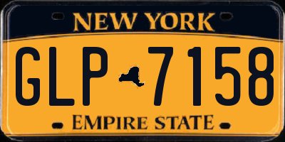 NY license plate GLP7158