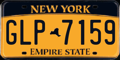 NY license plate GLP7159
