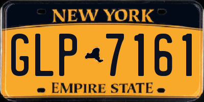 NY license plate GLP7161